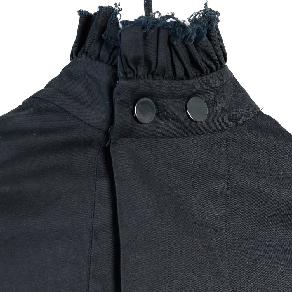 Ellery Rail Road Black Cotton Oversized Lace-Up Shirt - Picture 10 of 16